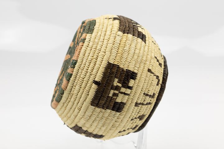 Hand Woven Vintage Butterfly Basket Made By Indigenous Artisans
