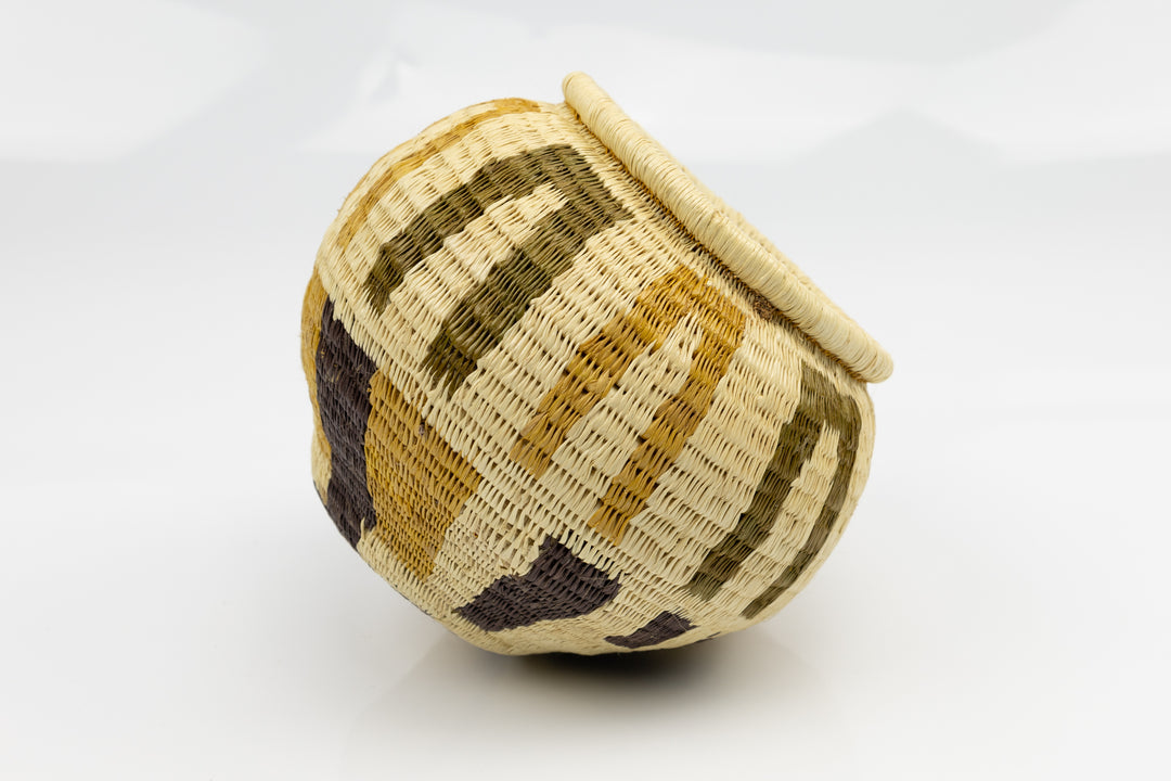 Hand Woven Vintage Basket Made By Indigenous Artisans