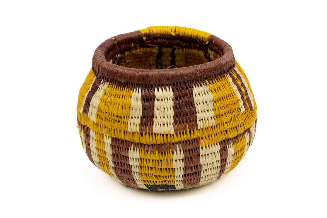 Hand Woven Vintage Basket Made By Indigenous Artisans