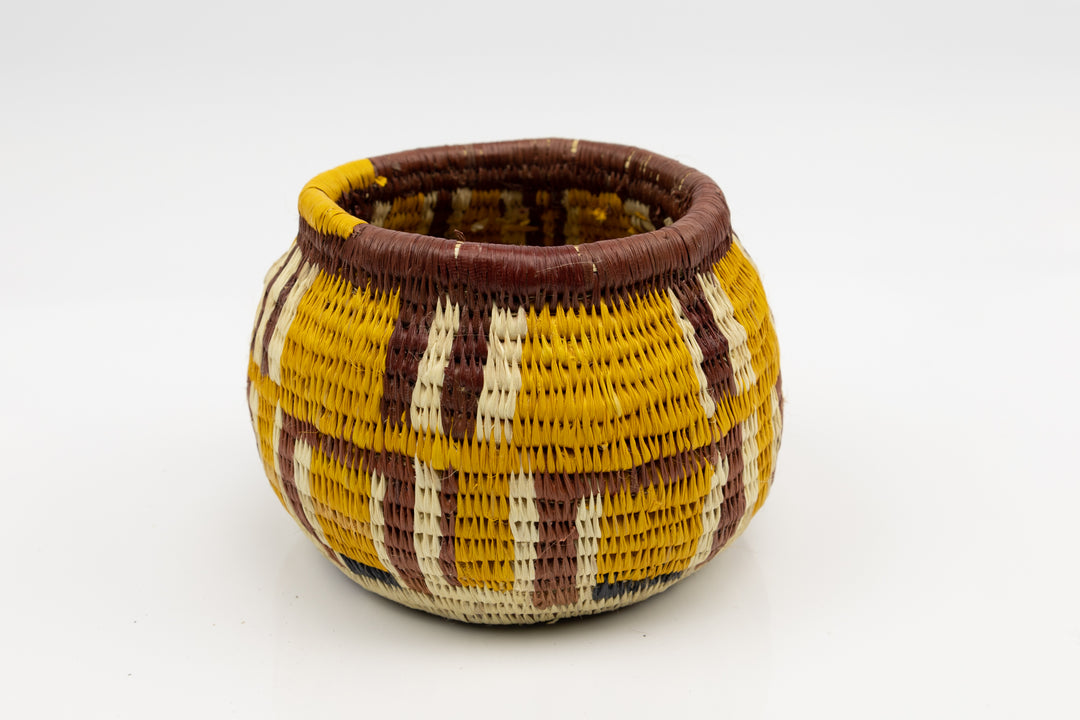 Hand Woven Vintage Basket Made By Indigenous Artisans