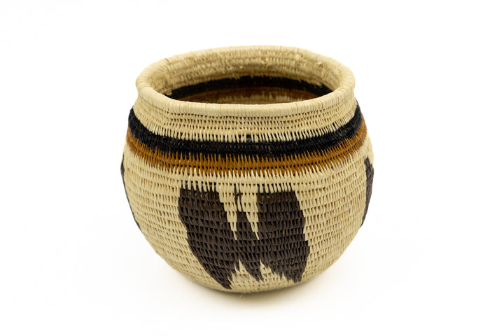Hand Woven Vintage Butterfly Basket Made By Indigenous Artisans