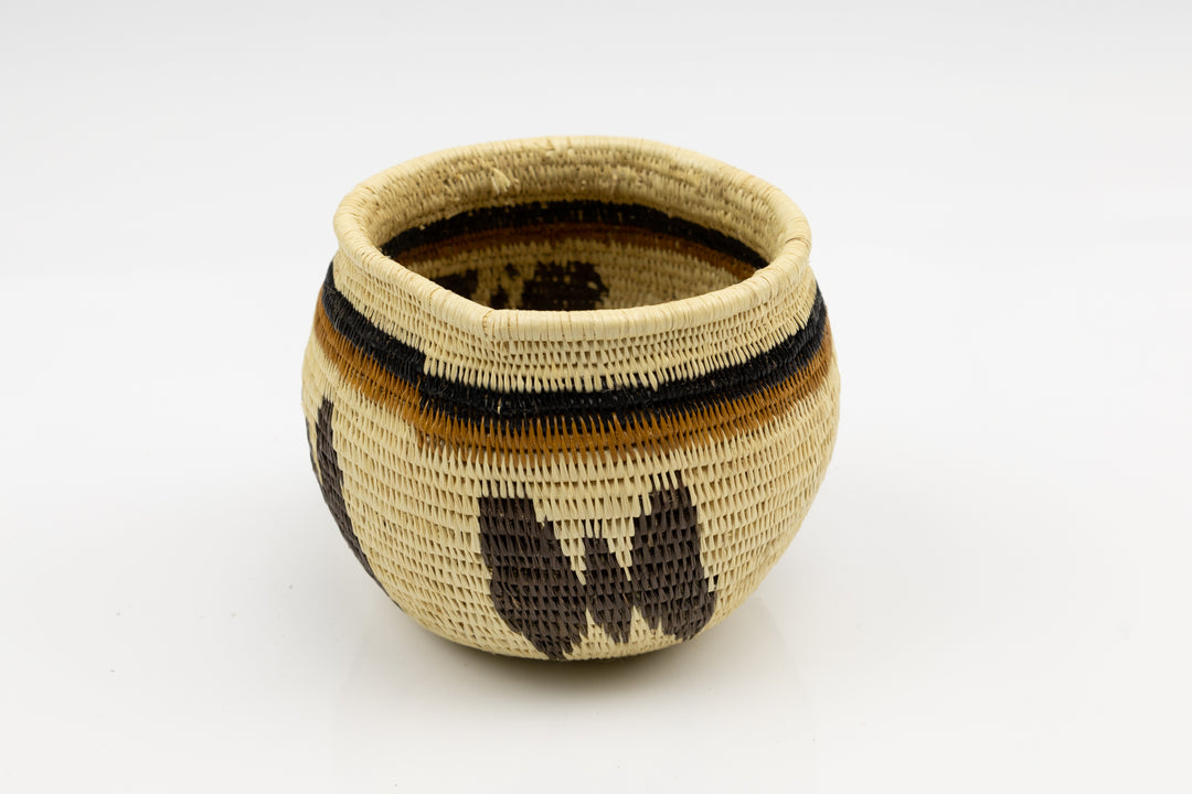 Hand Woven Vintage Butterfly Basket Made By Indigenous Artisans