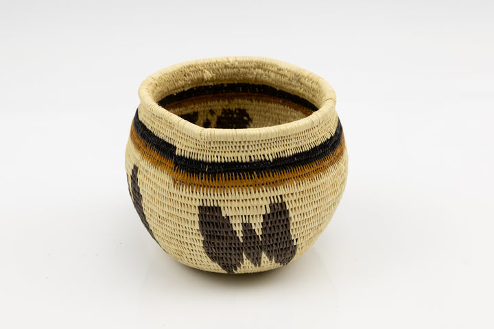 Hand Woven Vintage Butterfly Basket Made By Indigenous Artisans