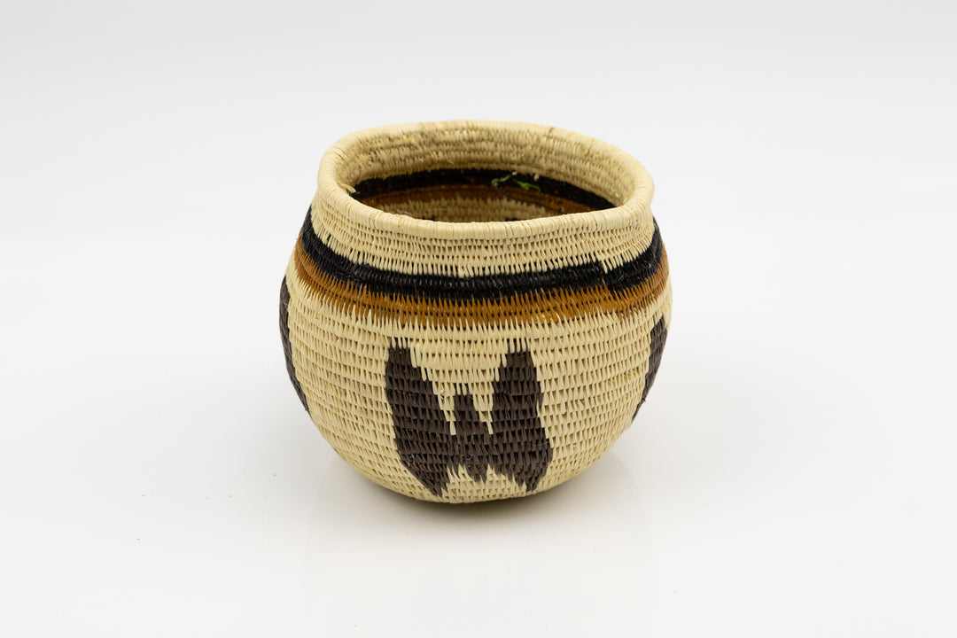 Hand Woven Vintage Butterfly Basket Made By Indigenous Artisans