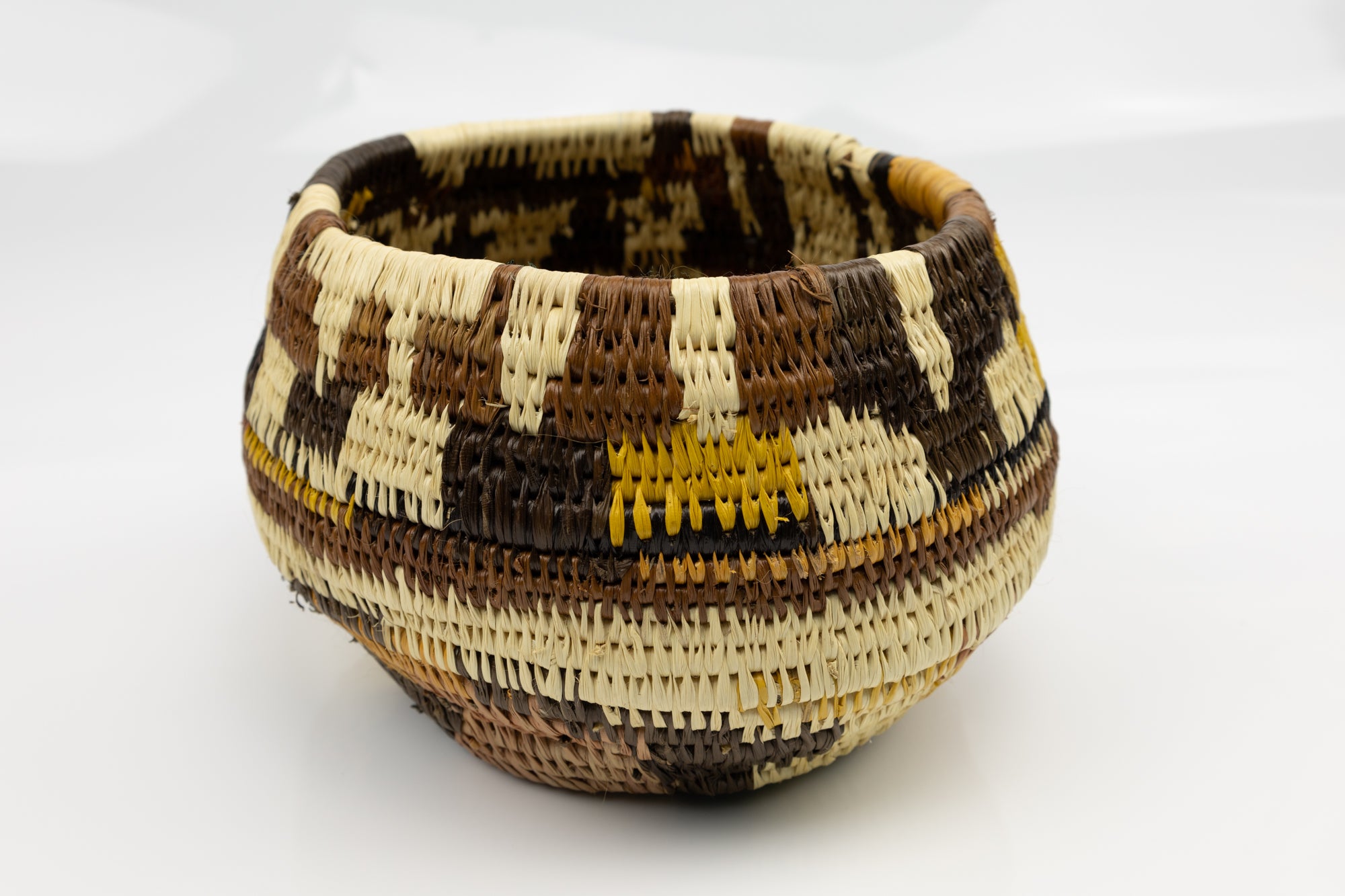 Hand Woven Vintage Basket Made By Indigenous Artisans