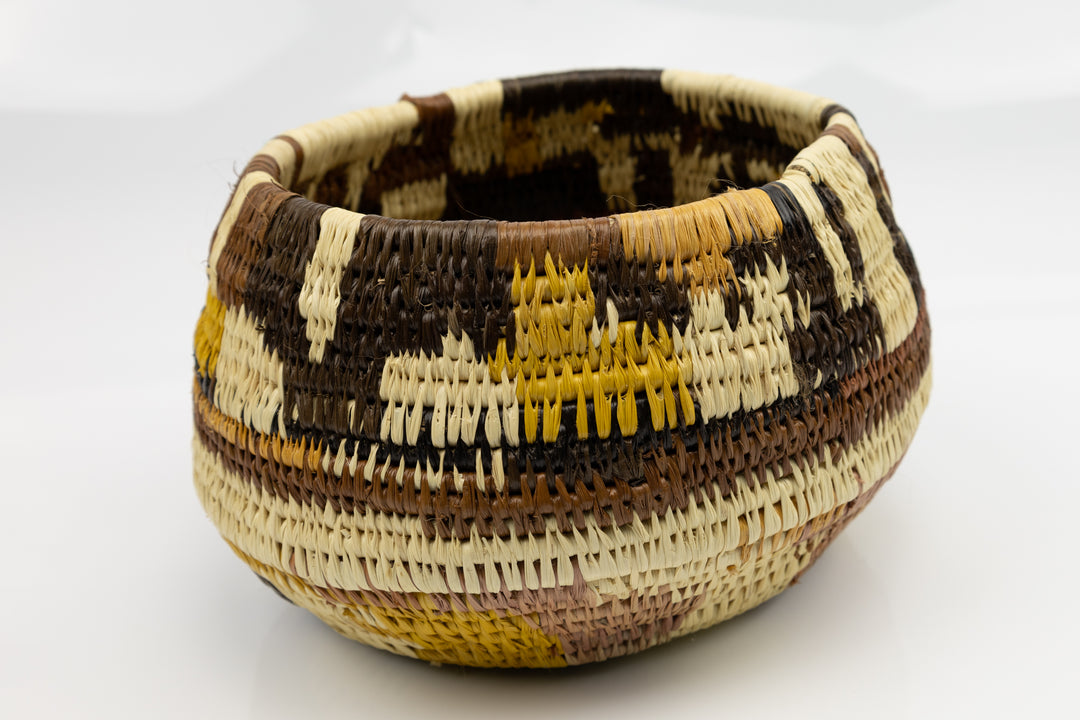 Hand Woven Vintage Basket Made By Indigenous Artisans