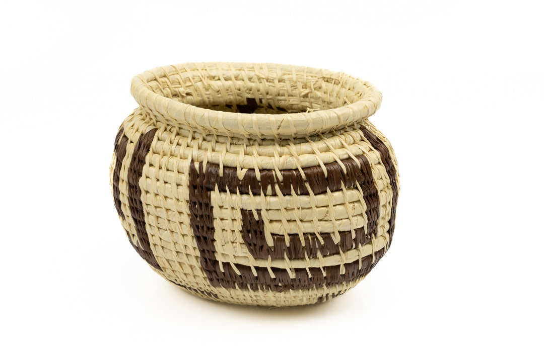 Hand Woven Vintage Basket Made By Indigenous Artisans