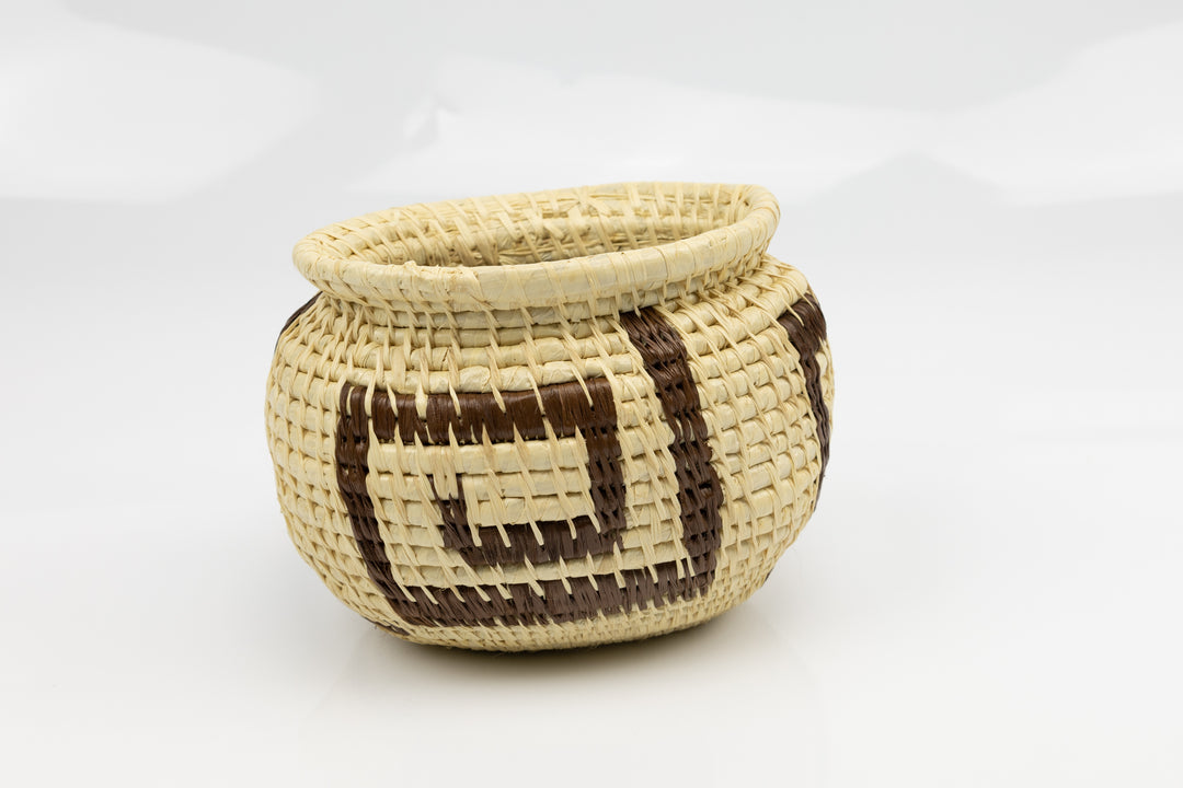 Hand Woven Vintage Basket Made By Indigenous Artisans