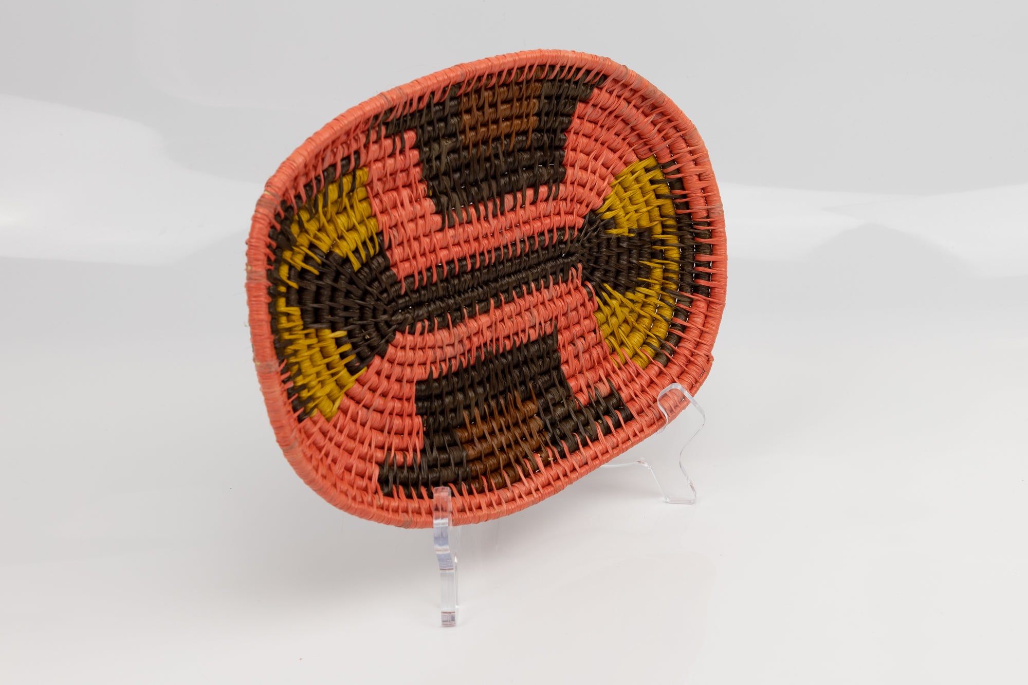 Woven Vintage Plate Basket Made By Indigenous Artisans