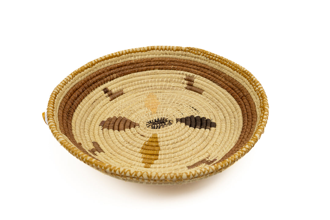 Hand Woven Vintage Plate Basket Made By Indigenous Artisans