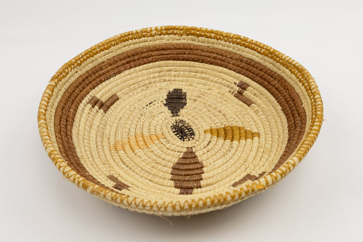 Hand Woven Vintage Plate Basket Made By Indigenous Artisans