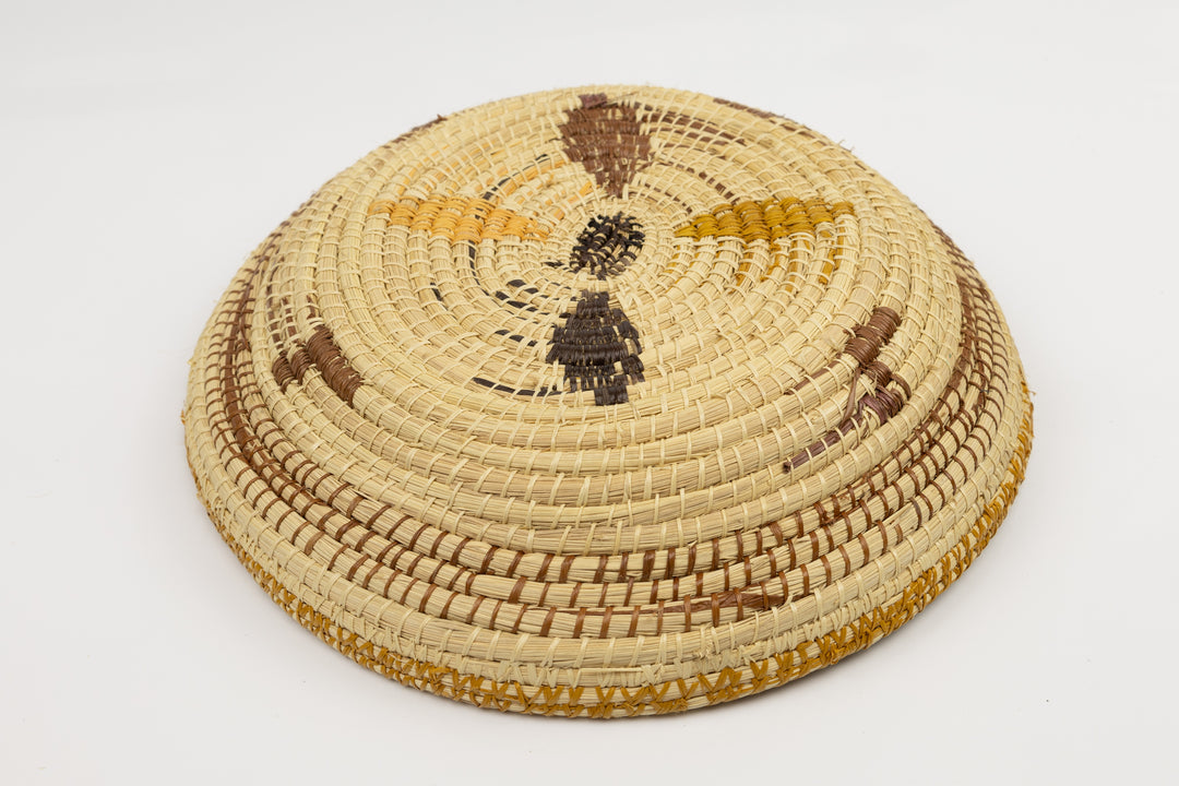 Hand Woven Vintage Plate Basket Made By Indigenous Artisans