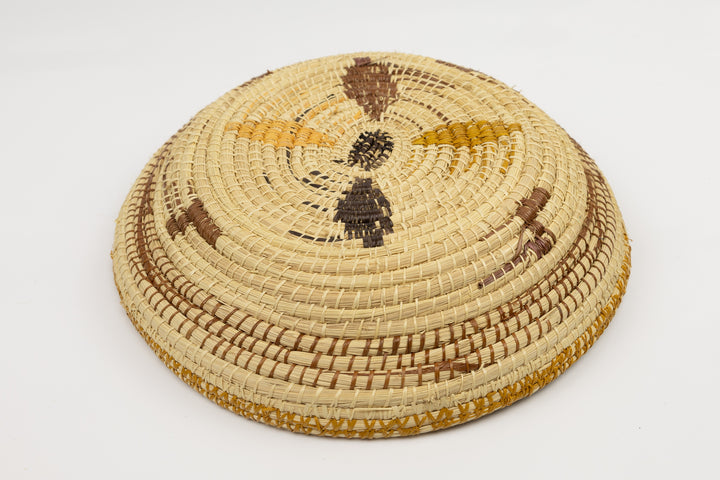 Hand Woven Vintage Plate Basket Made By Indigenous Artisans