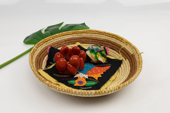 Hand Woven Vintage Plate Basket Made By Indigenous Artisans