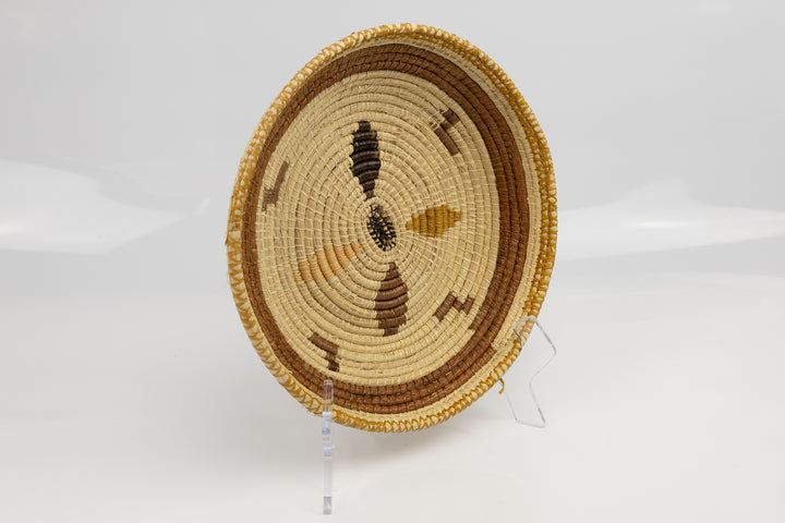 Hand Woven Vintage Plate Basket Made By Indigenous Artisans