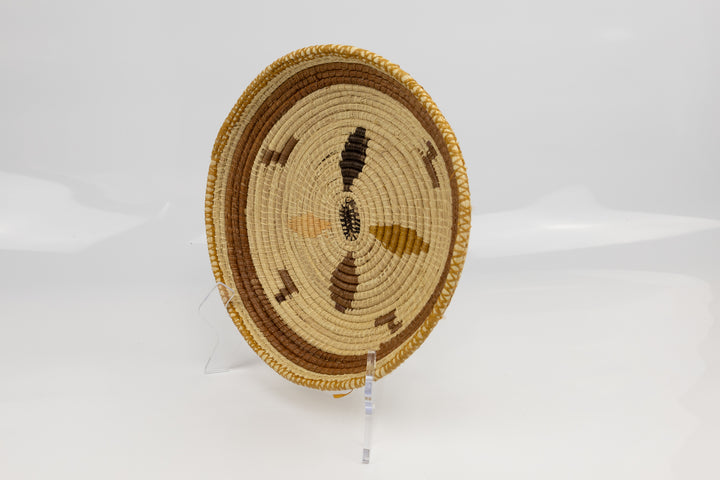 Hand Woven Vintage Plate Basket Made By Indigenous Artisans