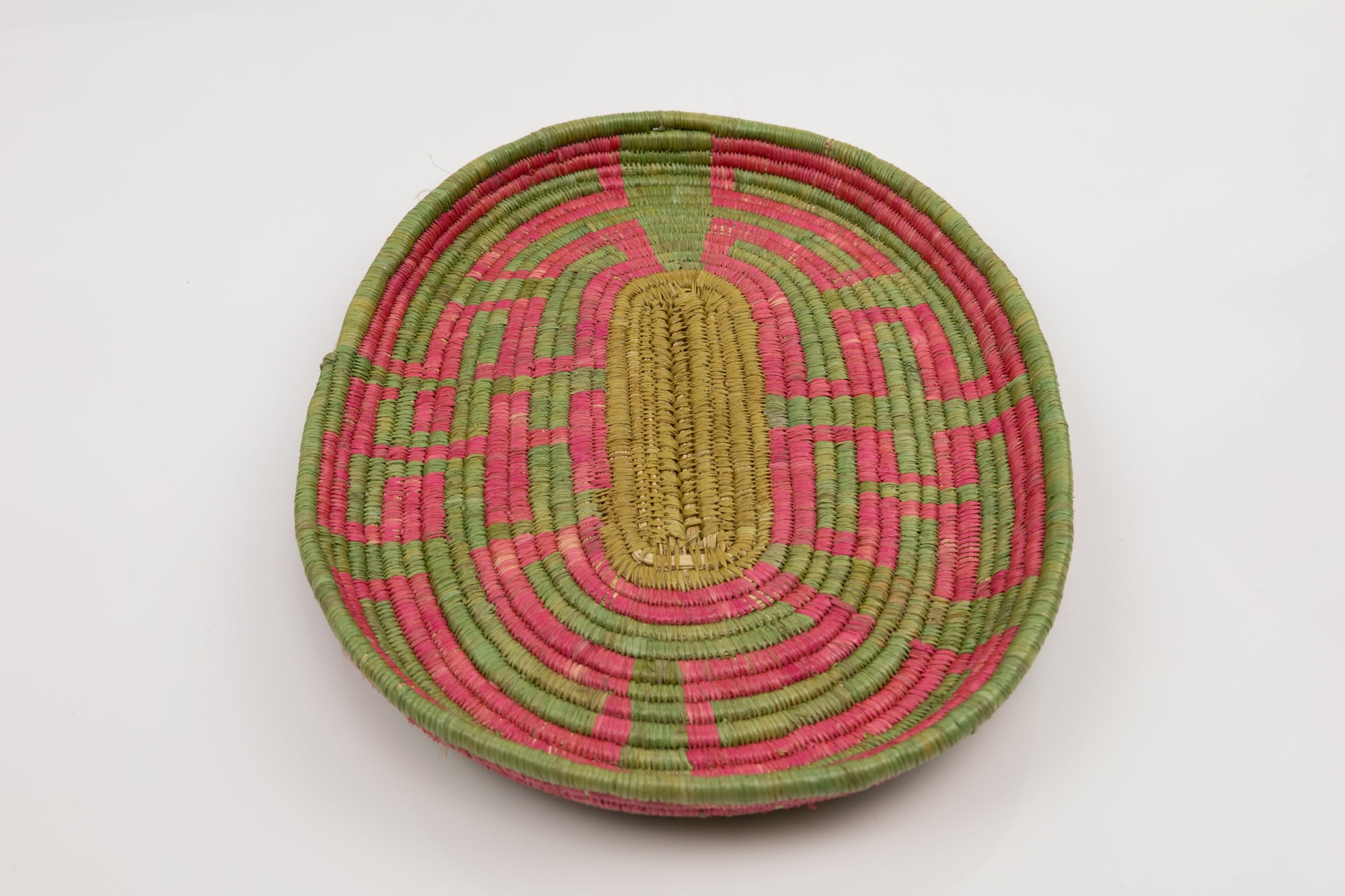 Hand Woven Vintage Plate Basket Made By Indigenous Artisans