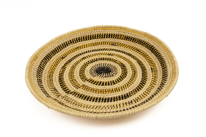 Hand Woven Vintage Plate Basket Made By Indigenous Artisans