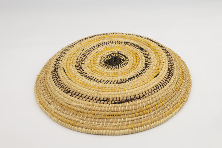 Hand Woven Vintage Plate Basket Made By Indigenous Artisans