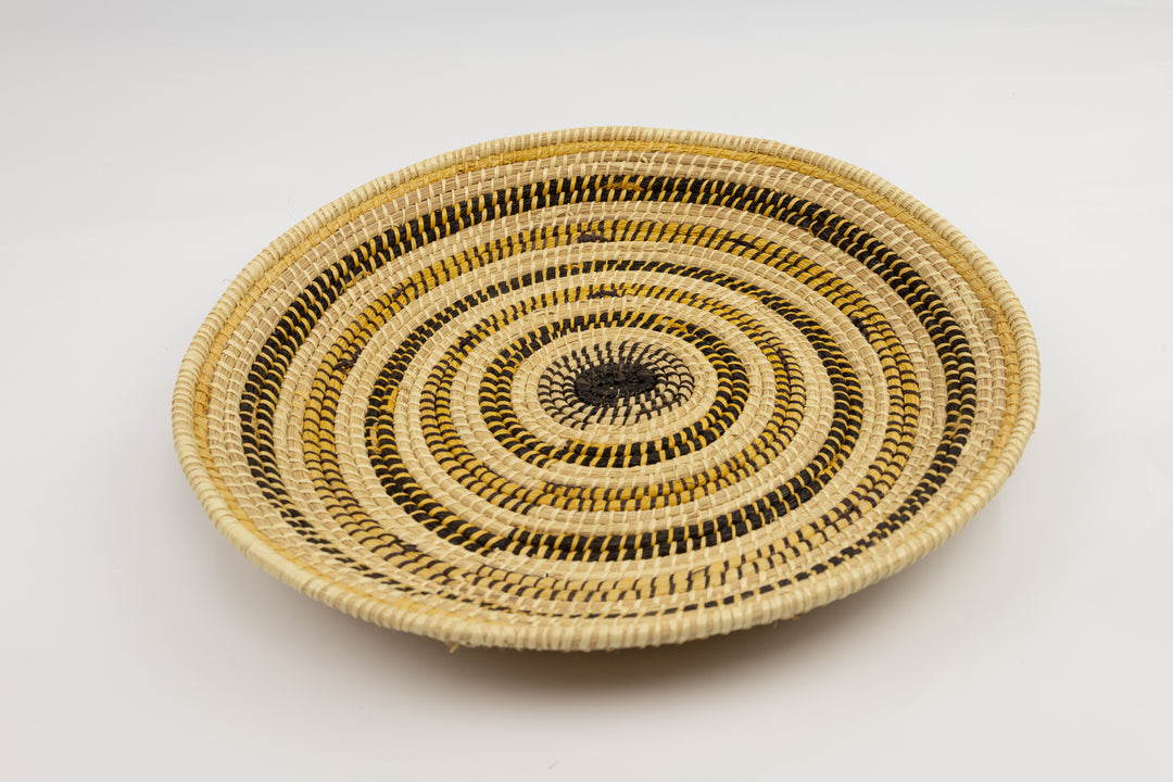 Hand Woven Vintage Plate Basket Made By Indigenous Artisans