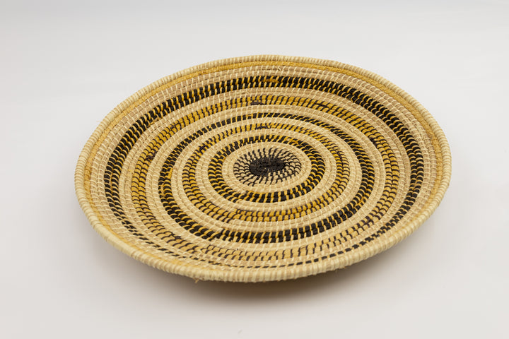 Hand Woven Vintage Plate Basket Made By Indigenous Artisans
