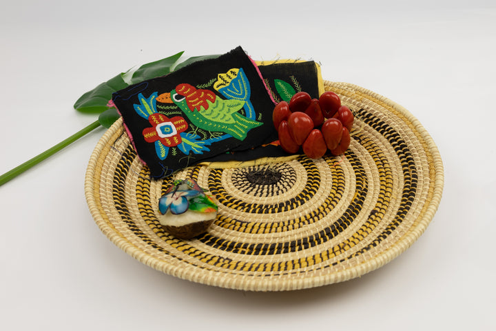 Hand Woven Vintage Plate Basket Made By Indigenous Artisans