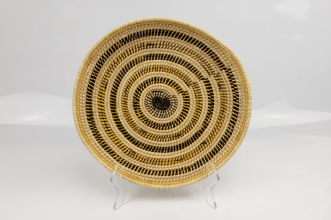 Hand Woven Vintage Plate Basket Made By Indigenous Artisans