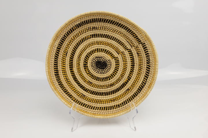 Hand Woven Vintage Plate Basket Made By Indigenous Artisans