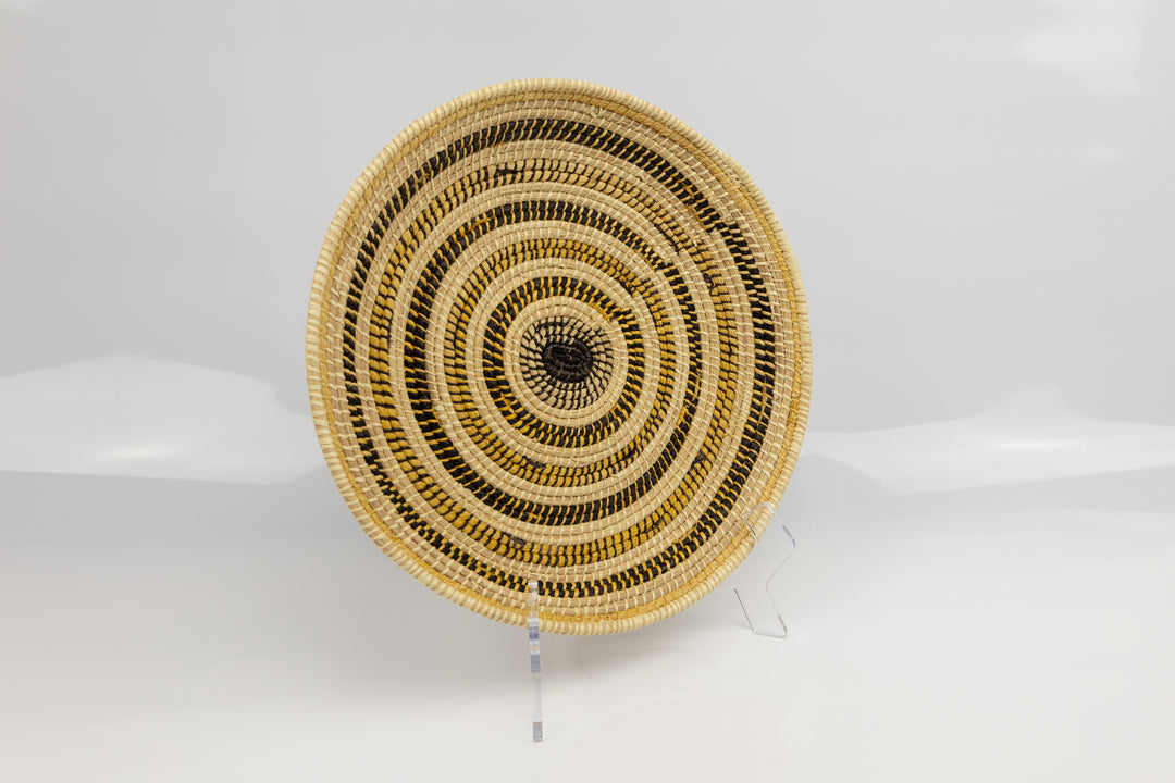 Hand Woven Vintage Plate Basket Made By Indigenous Artisans