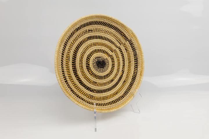 Hand Woven Vintage Plate Basket Made By Indigenous Artisans