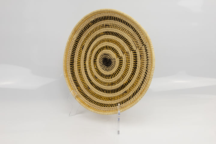 Hand Woven Vintage Plate Basket Made By Indigenous Artisans