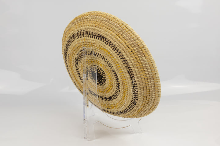 Hand Woven Vintage Plate Basket Made By Indigenous Artisans