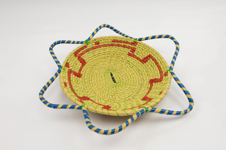 Hand Woven Vintage Plate Basket Made By Indigenous Artisans