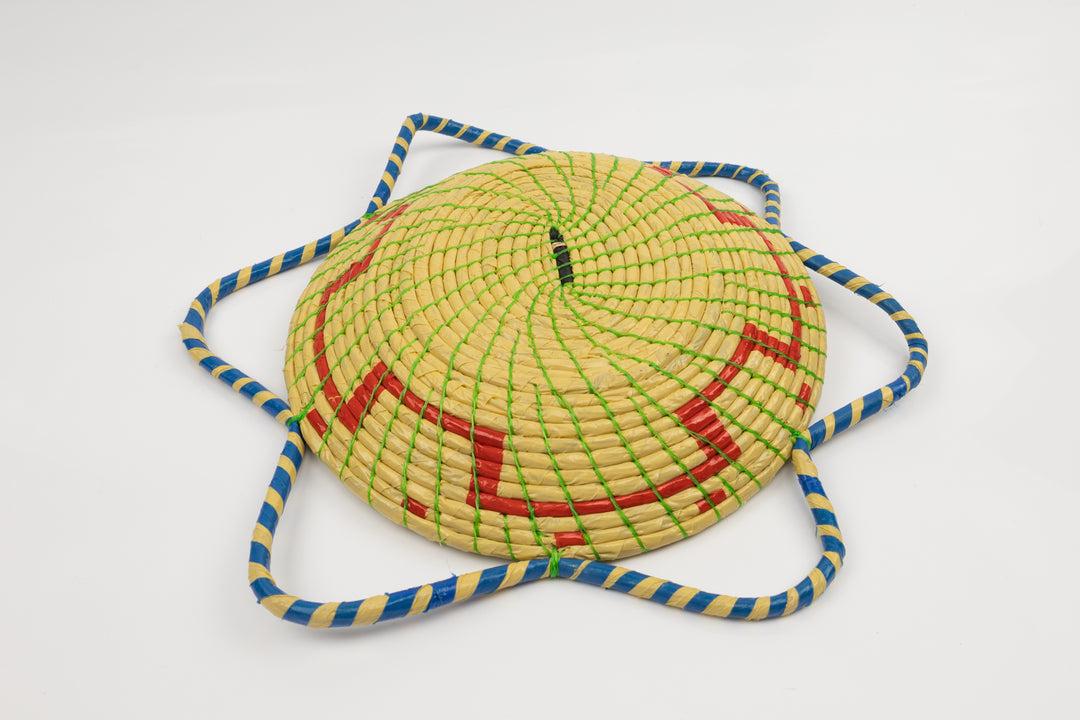 Hand Woven Vintage Plate Basket Made By Indigenous Artisans