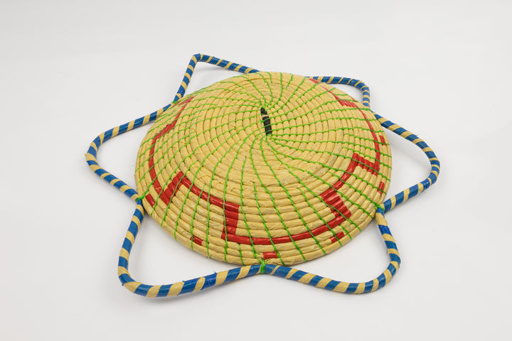Hand Woven Vintage Plate Basket Made By Indigenous Artisans