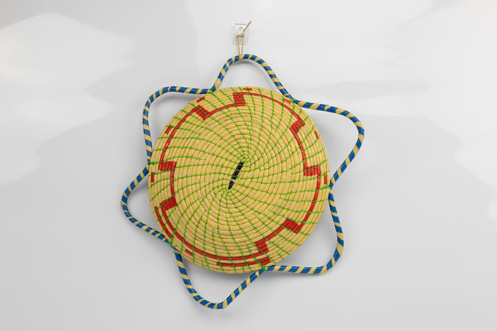 Hand Woven Vintage Plate Basket Made By Indigenous Artisans