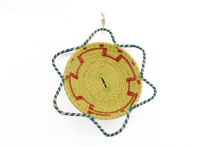 Hand Woven Vintage Plate Basket Made By Indigenous Artisans