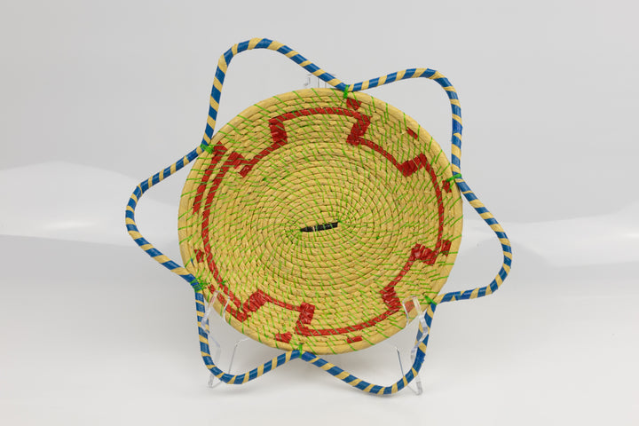Hand Woven Vintage Plate Basket Made By Indigenous Artisans