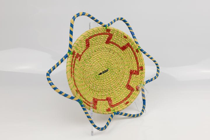 Hand Woven Vintage Plate Basket Made By Indigenous Artisans