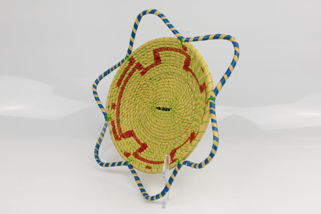 Hand Woven Vintage Plate Basket Made By Indigenous Artisans
