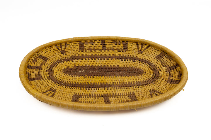 Hand Woven Vintage Plate Basket Made By Indigenous Artisans