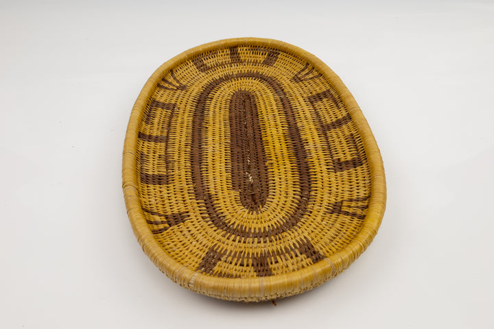 Hand Woven Vintage Plate Basket Made By Indigenous Artisans