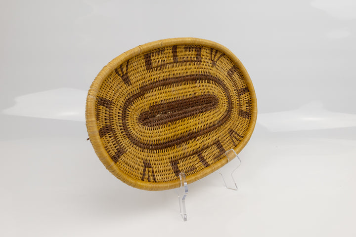 Hand Woven Vintage Plate Basket Made By Indigenous Artisans