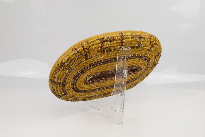 Hand Woven Vintage Plate Basket Made By Indigenous Artisans