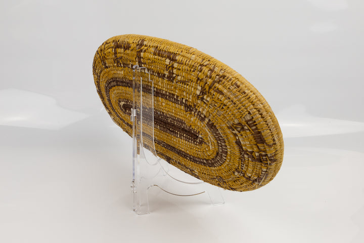 Hand Woven Vintage Plate Basket Made By Indigenous Artisans
