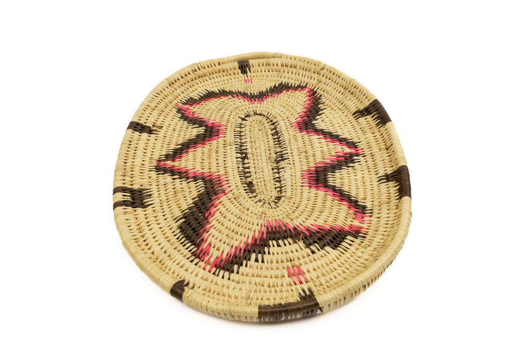 Hand Woven Vintage Plate Basket Made By Indigenous Artisans