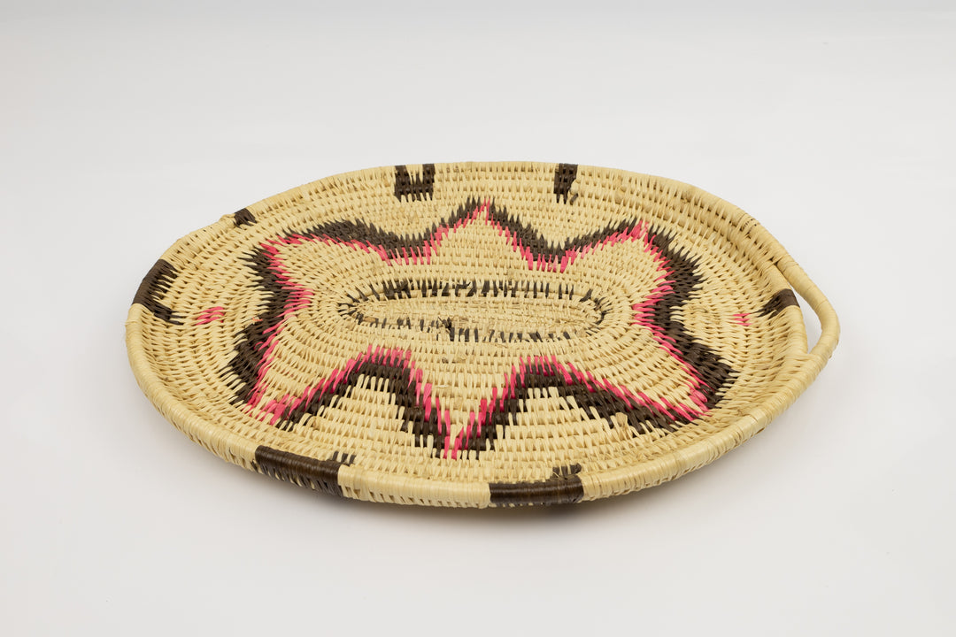 Hand Woven Vintage Plate Basket Made By Indigenous Artisans