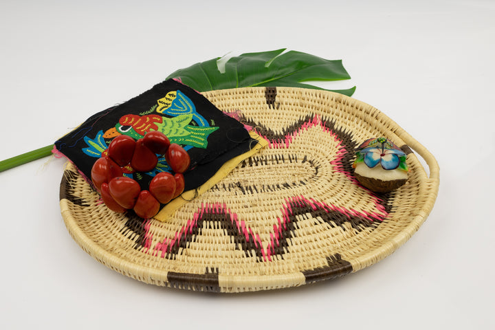 Hand Woven Vintage Plate Basket Made By Indigenous Artisans
