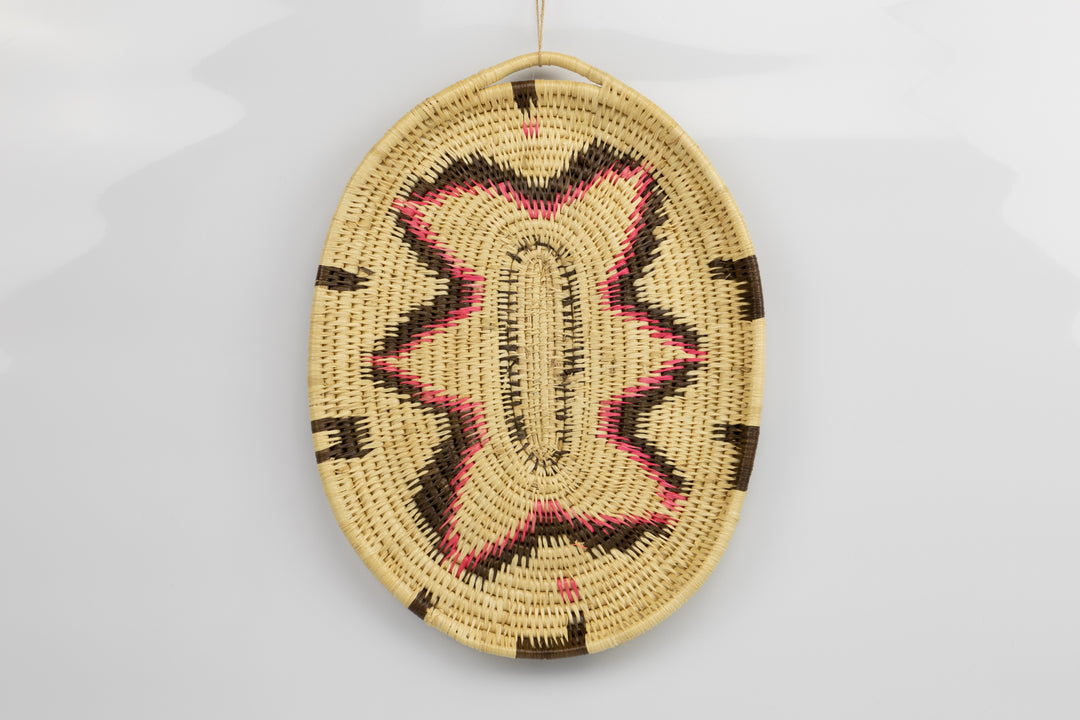 Hand Woven Vintage Plate Basket Made By Indigenous Artisans