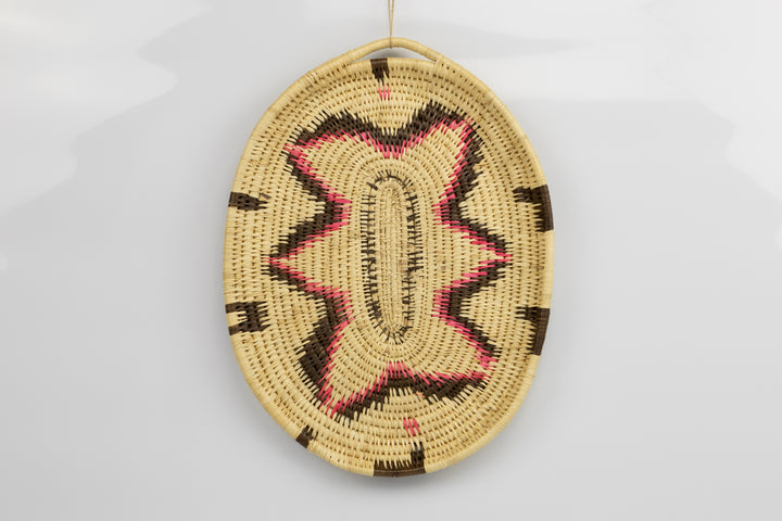 Hand Woven Vintage Plate Basket Made By Indigenous Artisans